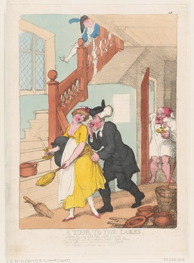 湖へのツアー、1807 年 10 月、1807 年 10 月。 作： Thomas Rowlandson