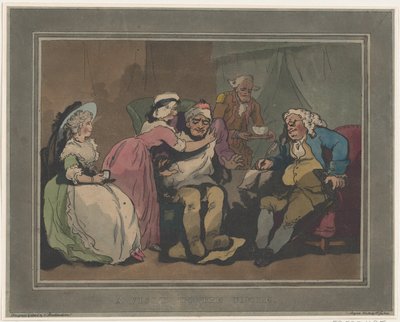 叔父への訪問、1794 年 12 月 20 日、1794 年 12 月 20 日 作： Thomas Rowlandson