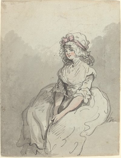 若い英国の美しさ 作： Thomas Rowlandson
