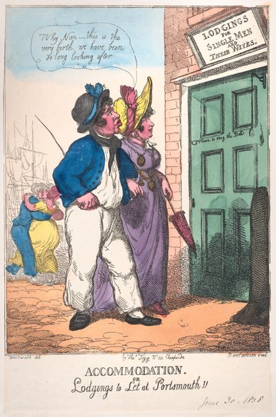 1808 年 6 月 30 日、1808 年 6 月 30 日。 作： Thomas Rowlandson