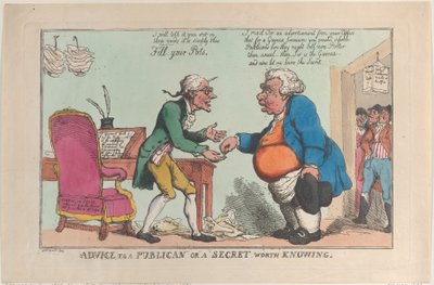 公務員へのアドバイス、または知っておく価値のある秘密、1810., 1810. 作： Thomas Rowlandson