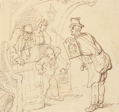 アルバムの描画 作： Thomas Rowlandson