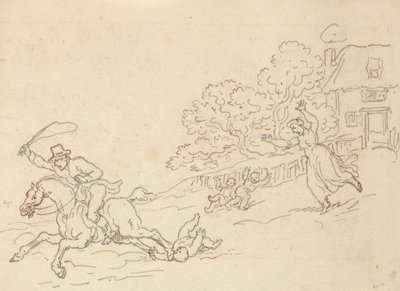 アルバムの描画 作： Thomas Rowlandson