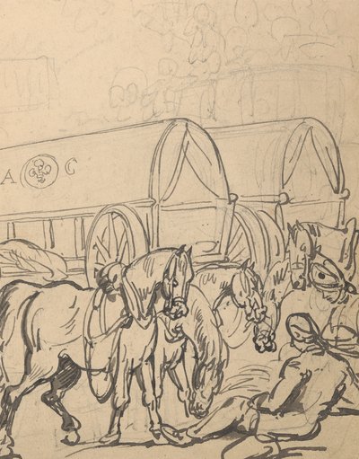 アルバムの描画 作： Thomas Rowlandson