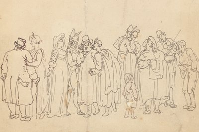 アルバムの描画 作： Thomas Rowlandson