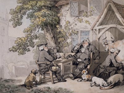エールハウス政治家、1785-90年頃 作： Thomas Rowlandson