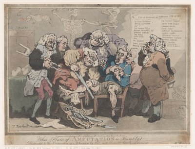 切断、1786 年 2 月 17 日、1786 年 2 月 17 日。 作： Thomas Rowlandson