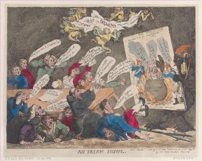 アイリッシュハウル、1799 年 3 月 1 日、1799 年 3 月 1 日。 作： Thomas Rowlandson