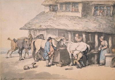 フォージで、1790 作： Thomas Rowlandson