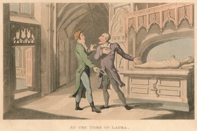 ローラの墓、1821年 作： Thomas Rowlandson