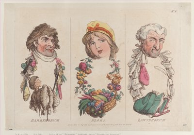 Barberorum、Flora、Lawyerorum、1800 年 8 月 15 日、1800 年 8 月 15 日。 作： Thomas Rowlandson