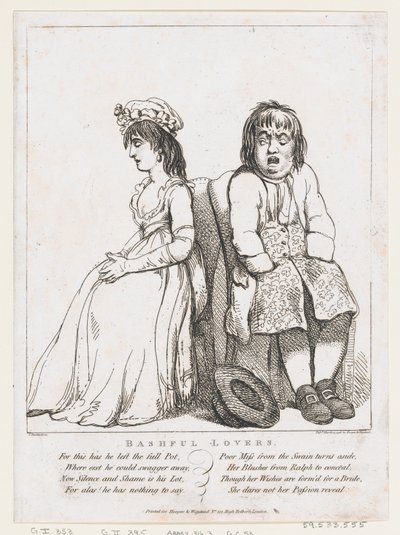 Bashful Lovers, March 15, 1798, March 15, 1798. 作： Thomas Rowlandson