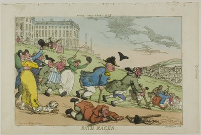 テッグの風刺画49号より「バース・レース49 作： Thomas Rowlandson