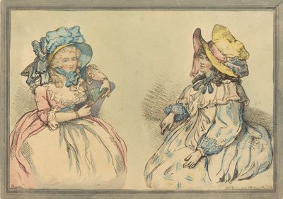 美人、1792年出版。 作： Thomas Rowlandson
