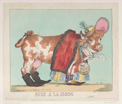 ビーフ ア ラ モード、1800 年 2 月 14 日、1800 年 2 月 14 日。 作： Thomas Rowlandson