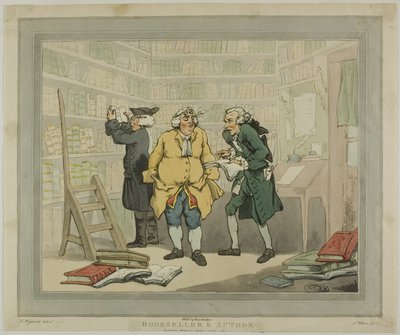 書店員、作家 作： Thomas Rowlandson