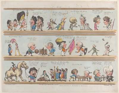 部屋とホールの境界線、プレート 10、1799 年 7 月 10 日、1799 年 7 月 10 日。 作： Thomas Rowlandson