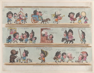 部屋とホールの境界線、プレート 8、1799 年 6 月 20 日、1799 年 6 月 20 日。 作： Thomas Rowlandson