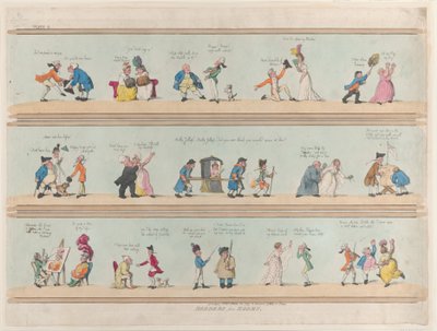 部屋の境界線、プレート 2、1799 年 3 月 25 日、1799 年 3 月 25 日。 作： Thomas Rowlandson