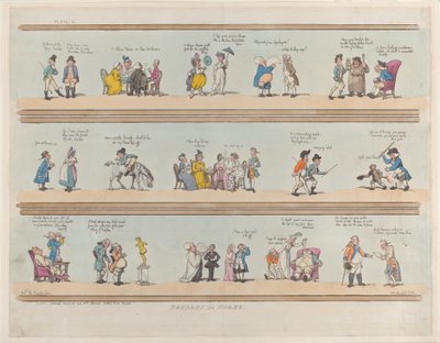 部屋の境界線、プレート 3、1799 年 3 月 30 日、1799 年 3 月 30 日。 作： Thomas Rowlandson