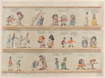 部屋の境界線、プレート 4、1799 年 4 月 1 日、1799 年 4 月 1 日。 作： Thomas Rowlandson