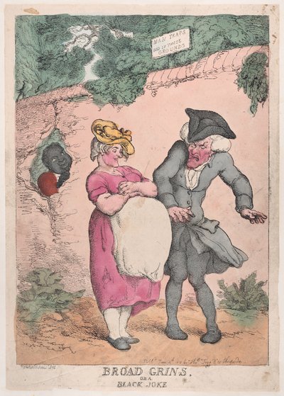 ブロード グリンズ、またはブラック ジョーク、1812 年 6 月 4 日、1812 年 6 月 4 日。 作： Thomas Rowlandson