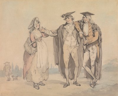 最初の頭のバックス 作： Thomas Rowlandson