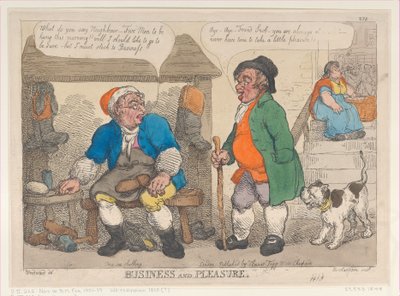 Business and Pleasure, [1813], reprint., [1813], reprint. 作： Thomas Rowlandson