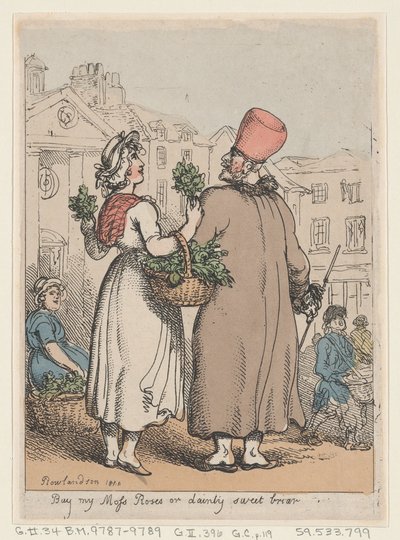 My Moss Roses、または Dainty Sweet briar、1811 年、1811 年を購入します。 作： Thomas Rowlandson