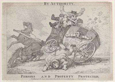 権限による。 保護された個人と財産、1785 年 11 月 24 日、1785 年 11 月 24 日。 作： Thomas Rowlandson