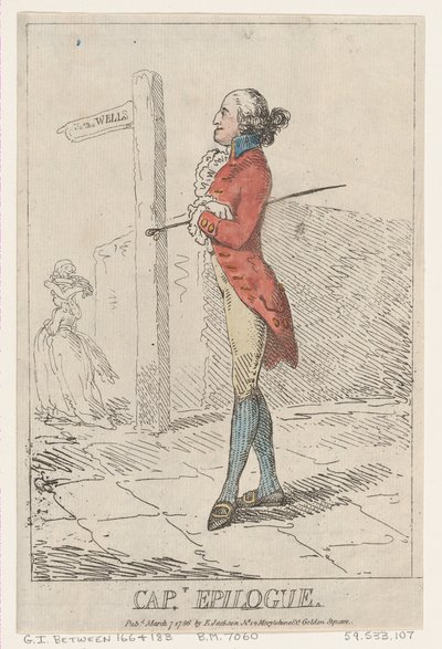キャプテン エピローグ、1786 年 3 月 7 日、1786 年 3 月 7 日。 作： Thomas Rowlandson
