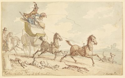 キャプテン・スカンダー・バング・アップ・トゥ・ザ・マーク 作： Thomas Rowlandson