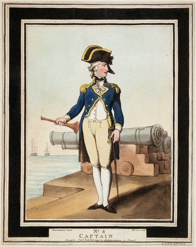 18世紀英国海軍大尉 作： Thomas Rowlandson