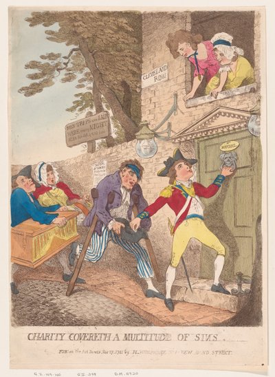 Charity Covereth a Multitude of Sins、1781 年 11 月 27 日、1781 年 11 月 27 日。 作： Thomas Rowlandson
