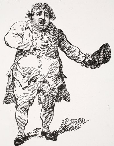 チャールズジェームズフォックス、デモステネス、「ハッチンソンのイギリス国民の物語」、1923年頃 作： Thomas Rowlandson