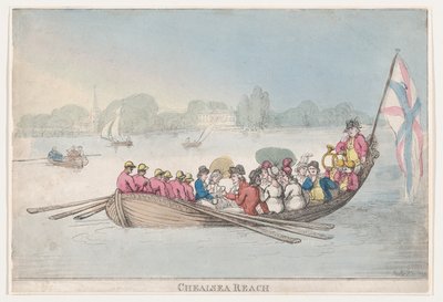 チェルシー リーチ、1799 年、1799 年。 作： Thomas Rowlandson
