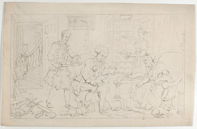 幼年期: 人生のダンスからの最初の家庭教師、1817 年 9 月 1 日、1817 年 9 月 1 日。 作： Thomas Rowlandson