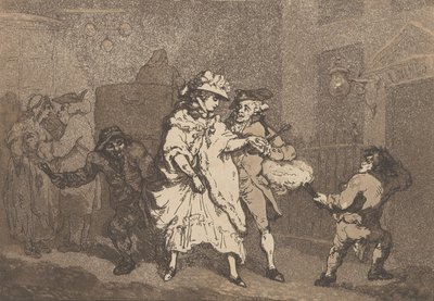 礼儀正しさ、1787年、1787年。 作： Thomas Rowlandson