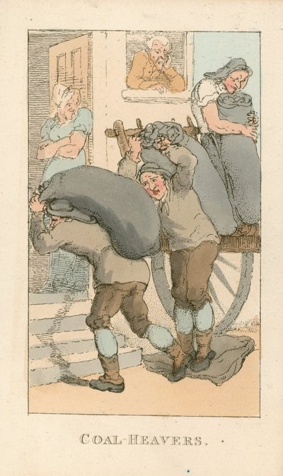 石炭ヒーバー 作： Thomas Rowlandson