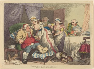 痛風の快適さ 作： Thomas Rowlandson