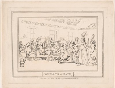 『バスの安らぎ』、図版11 作： Thomas Rowlandson