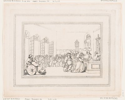 Comforts of Bath、プレート 3、1798 年 1 月 6 日、1798 年 1 月 6 日。 作： Thomas Rowlandson