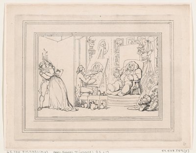 Comforts of Bath、プレート 6、1798 年 1 月 6 日、1798 年 1 月 6 日。 作： Thomas Rowlandson