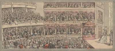 コヴェント・ガーデン劇場、1792年 作： Thomas Rowlandson