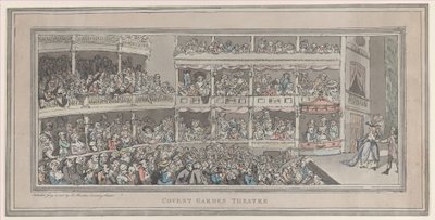 コベント ガーデン劇場、1786 年 7 月 20 日、1786 年 7 月 20 日。 作： Thomas Rowlandson
