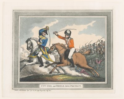 カット ワンとブライドル アーム プロテクト、1798 年 9 月 1 日、1798 年 9 月 1 日。 作： Thomas Rowlandson