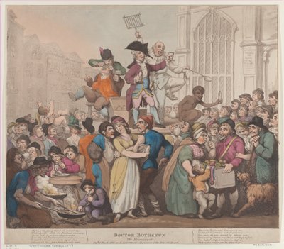 ボセラム博士、モンテバンク、1800 年 3 月 6 日、1800 年 3 月 6 日。 作： Thomas Rowlandson
