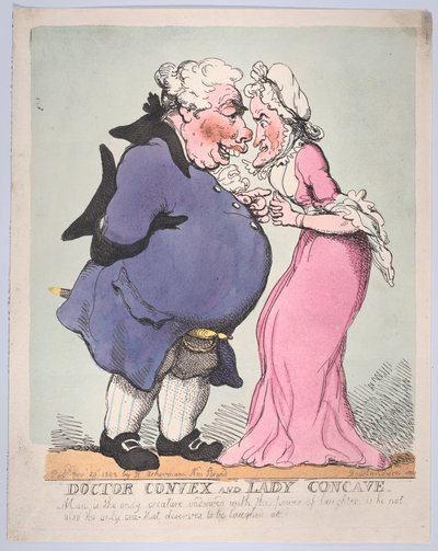 コンベックス医師とコンケーブ夫人、1802 年 11 月 20 日。1802 年 11 月 20 日。 作： Thomas Rowlandson