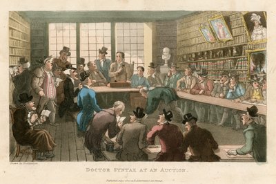 オークションでのドクター構文 作： Thomas Rowlandson
