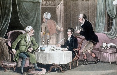 ドクターシンタックス、彼の意思、c1816 作： Thomas Rowlandson